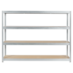 Метален стелаж MEGA 177x240x45 см, до 450 кг на рафт - цинк