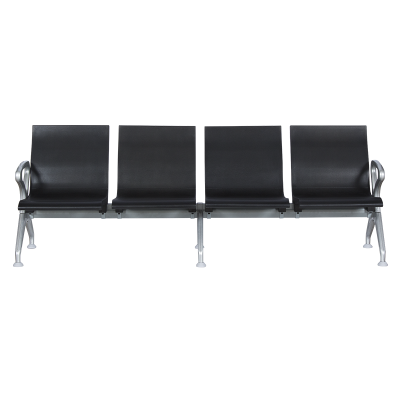 Посетителска пейка с 4 места Carmen CR-1035-4 - черна