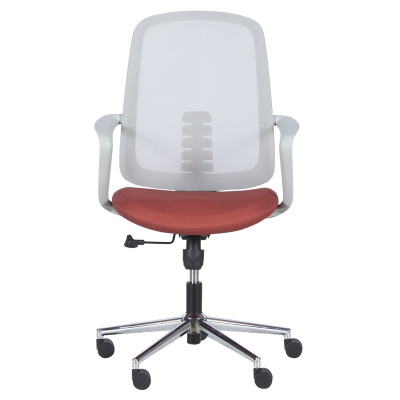 Работен офис стол Carmen 7063 - сив-червен