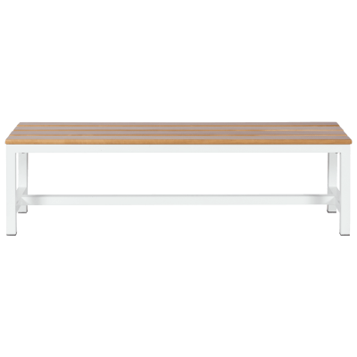 Пейка за съблекалня Carmen 150-2 - 150x40.5x42.5 см - бяла