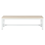 Пейка за съблекалня Carmen 150-1 - 150x40.5x42.5 см - бяла