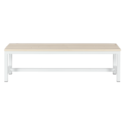 Пейка за съблекалня Carmen 150-1 - 150x40.5x42.5 см - бяла