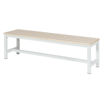 Пейка за съблекалня Carmen 150-1 - 150x40.5x42.5 см - бяла