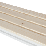 Пейка за съблекалня Carmen 150-1 - 150x40.5x42.5 см - бяла