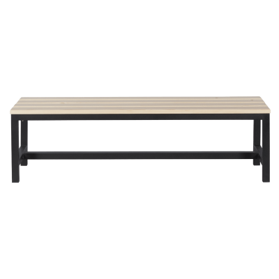 Пейка за съблекалня Carmen 150-1 - 150x40.5x42.5 см - черна