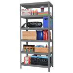 Метален стелаж HARD 180x100x40 см, до 130 кг на рафт - сив