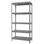 Метален стелаж HARD 180x100x40 см, до 130 кг на рафт - сив