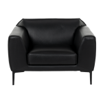 Кожен фотьойл RONDE LUX -1 - черен