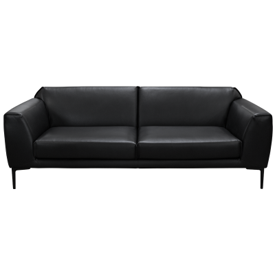 Кожен диван - тройка RONDE LUX - черен