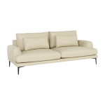 Кожен диван - тройка GRASTEN LUX - крем