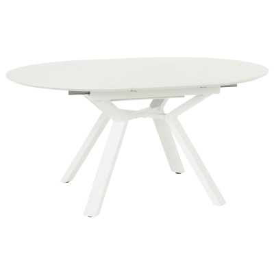 Разтегателна трапезна маса BOSTON - бяла