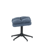 Кресло с табуретка JANET - синьо