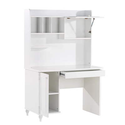 Детско бюро с етажерка NIL - бяло