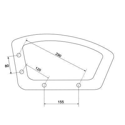 Подлакътник за офис стол 6081 - десен
