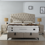 Тапицирана спалня с матрак COOL WOOL 180 x 200 - бежов 3