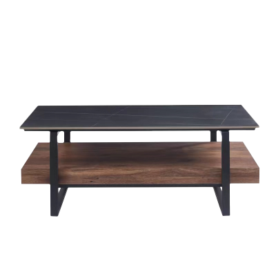 Холна маса PITEA - орех / черно