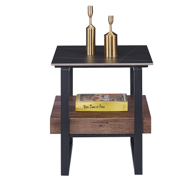 Помощна холна маса SALA - орех / черно