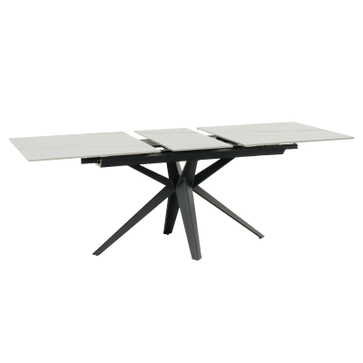 Разтегателна трапезна маса ZORY - бяла