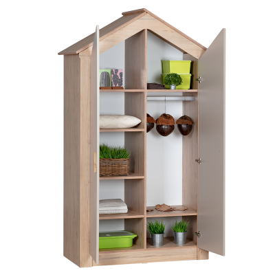 Двукрилен детски гардероб MY HOUSE