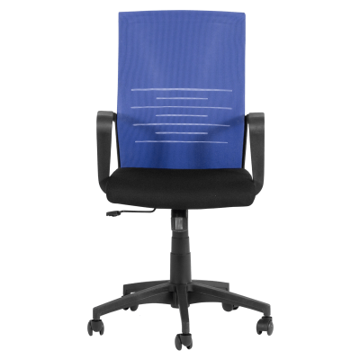 Работен офис стол Carmen 7041 - черен - син