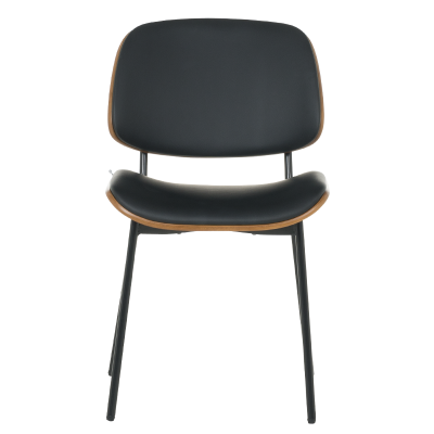 Посетителски стол Carmen 1180 - орех-черен