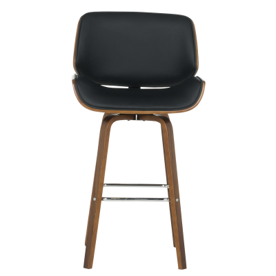 Бар стол Carmen 4027 - орех / черен