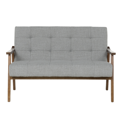 Двуместно канапе PABLO - орех / сиво