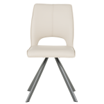 Трапезен стол CRAVEN 2 силиконова кожа - капучино 04