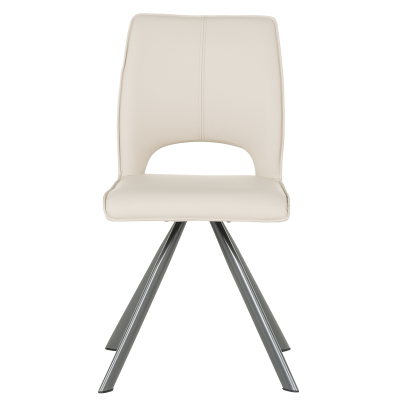 Трапезен стол CRAVEN 2 силиконова кожа - капучино 04