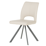 Трапезен стол CRAVEN 2 силиконова кожа - капучино 04