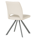 Трапезен стол CRAVEN 2 силиконова кожа - капучино 04