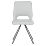 Трапезен стол CRAVEN 2 силиконова кожа - сив 67