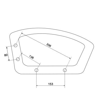 Подлакътник за офис стол 6075 - десен