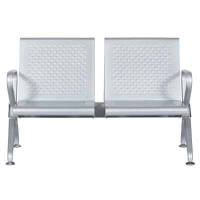 Посетителска пейка с 2 места Carmen CR-1031-2 - сребърна