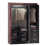 Трикрилен детски гардероб VALENCIA