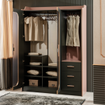 Трикрилен детски гардероб VALENCIA