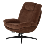 Кресло с табуретка PORTO - кафяво