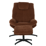 Кресло с табуретка PORTO - кафяво