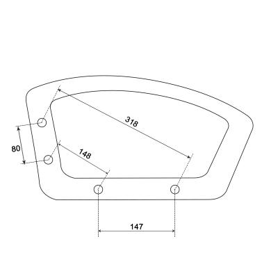 Подлакътник за офис стол 6076+6077+6078 - десен