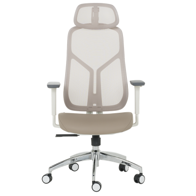 Ергономичен стол Carmen 7901 W еко кожа - кафе