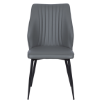 Трапезен стол LAREDO Y еко кожа - тъмносив 14