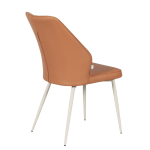 Трапезен стол LAREDO 1 Y силиконова кожа - тъмнооранжев 20