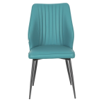 Трапезен стол LAREDO 2 Y силиконова кожа - аквамарин 25