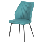 Трапезен стол LAREDO 2 Y силиконова кожа - аквамарин 25