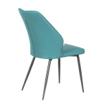 Трапезен стол LAREDO 2 Y силиконова кожа - аквамарин 25