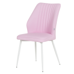 Трапезен стол LAREDO 3 Y силиконова кожа - розов 14