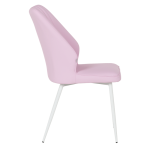 Трапезен стол LAREDO 3 Y силиконова кожа - розов 14