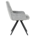 Трапезен стол ASCOT - сив B 90