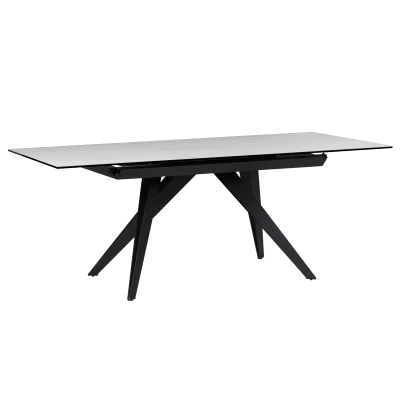 Разтегателна трапезна маса KONIN - бяла