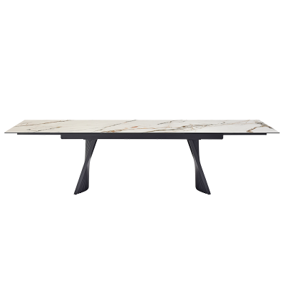 Разтегателна трапезна маса KOWAL - бяла